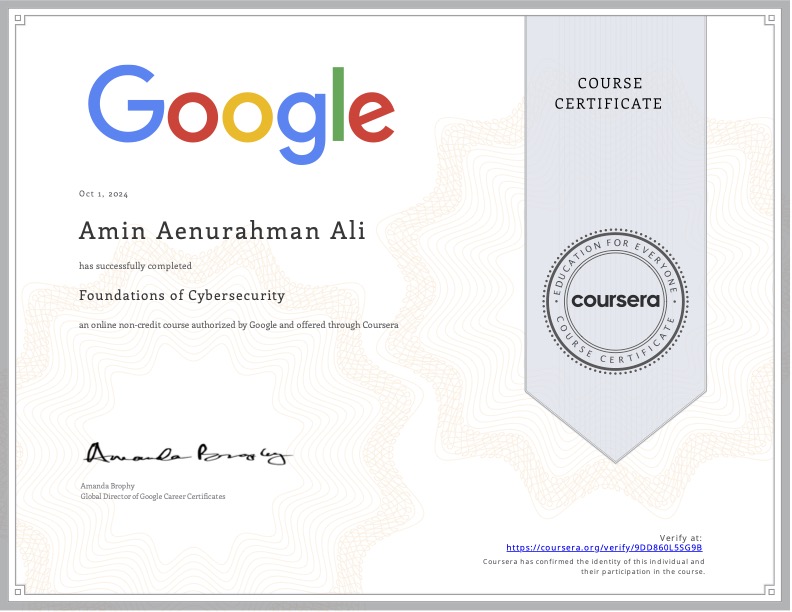 Foundations of Cybersecurity